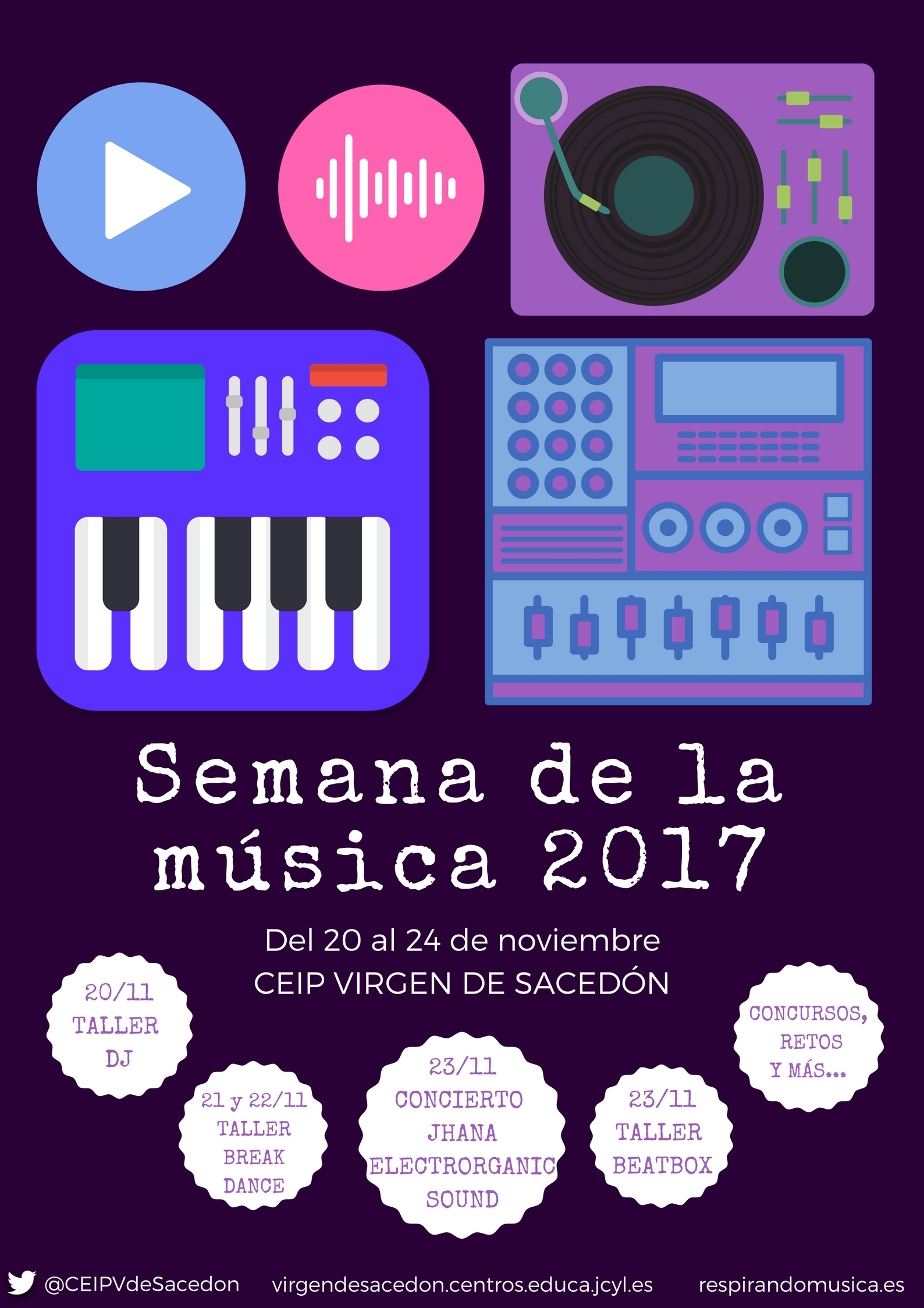 Cartel Semana música 2017
